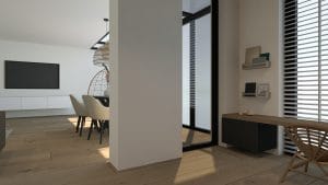 Beneden verdieping interieurontwerp Lelystad