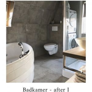 Resultaat van de verbouwing badkamer. Groter en luxer/moderner.