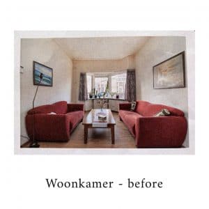 Situatie van de woonkamer voor de verbouwing