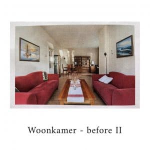 Situatie van de woonkamer voor de verbouwing