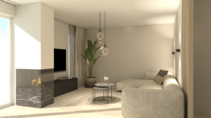 Calm glamour interieur - Puttershoek - Kelly interieur design zithoek