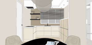 Calm glamour interieur - Puttershoek - Kelly interieur design schets keuken
