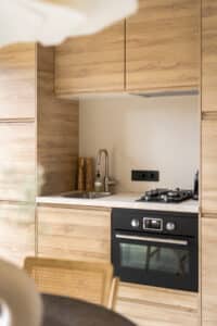 Interieuradvies - Tiny house ontwerp - Inrichting door Kelly interieur design, keuken